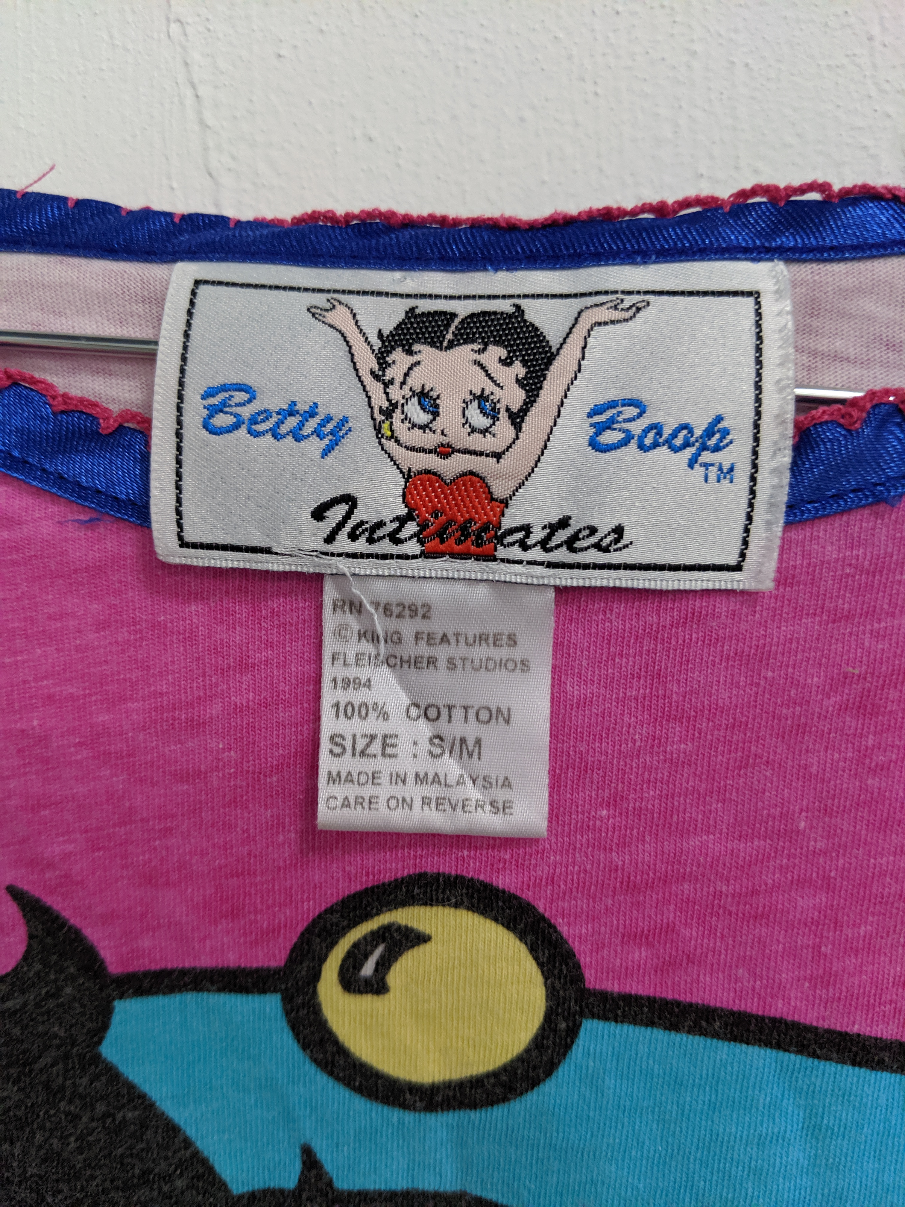 [S/M] 90s Betty Boop Colorful Nightshirt
