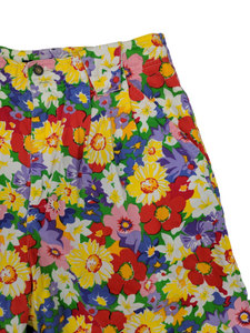 [M] Vintage LizSport Floral High-Waisted Shorts
